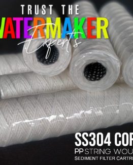 pp string wound cartridge filter benang ss core
