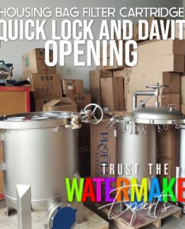 quick lock davit housing bag filter cartridge