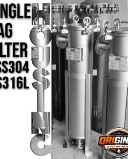 Single Bag Filter Housing Size #1 7×16 Inch Kapasitas 10 m³/jam