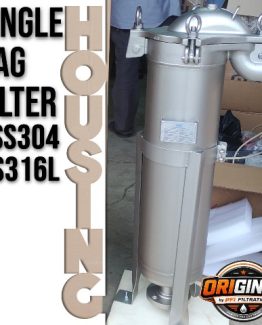 Single Bag Filter Housing 30 m³/jam Size #2 7×32 Inch